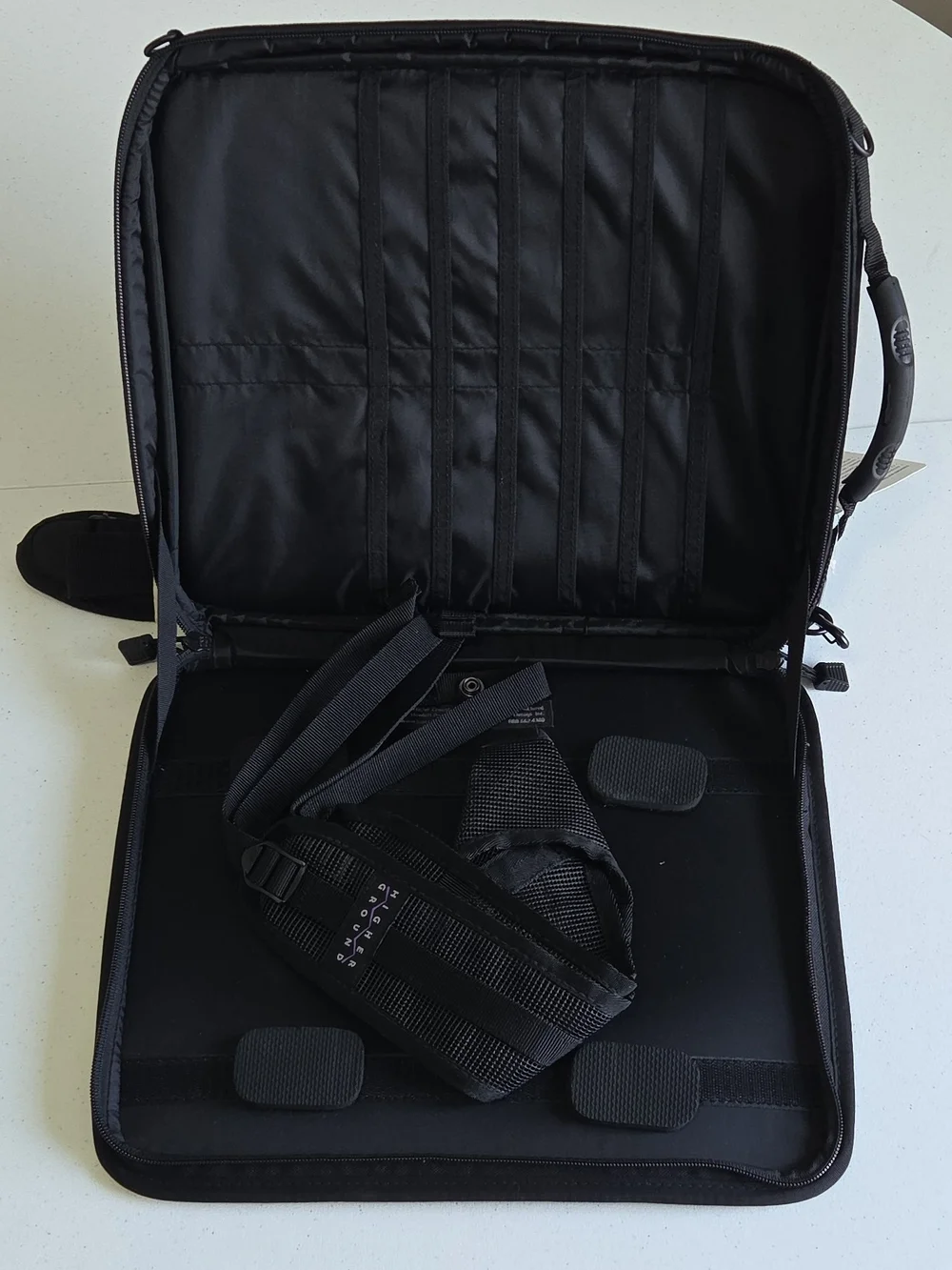 Black Gray Shuttle Laptop Shoulder Strap Or Backpack Cooldeck Surface 15